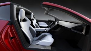 Салон електромобіля Tesla Roaster 2