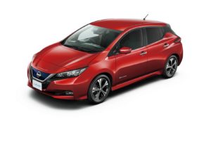 Електромобіль Nissan Leaf 2018 — колір red