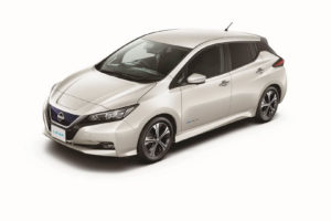 Електромобіль Nissan Leaf 2018 — колір silver