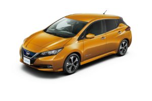 Електромобіль Nissan Leaf 2018 — колір yellow