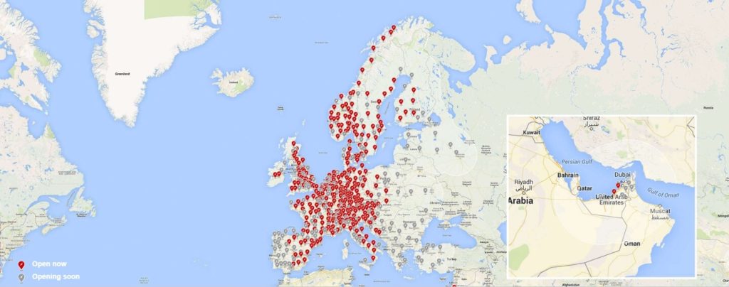 Tesla Supercharger у Європі