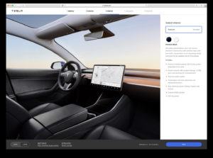 Онлайн-конфігуратор Tesla Model 3 — салон