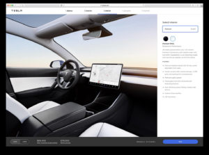Онлайн-конфігуратор Tesla Model 3 — салон